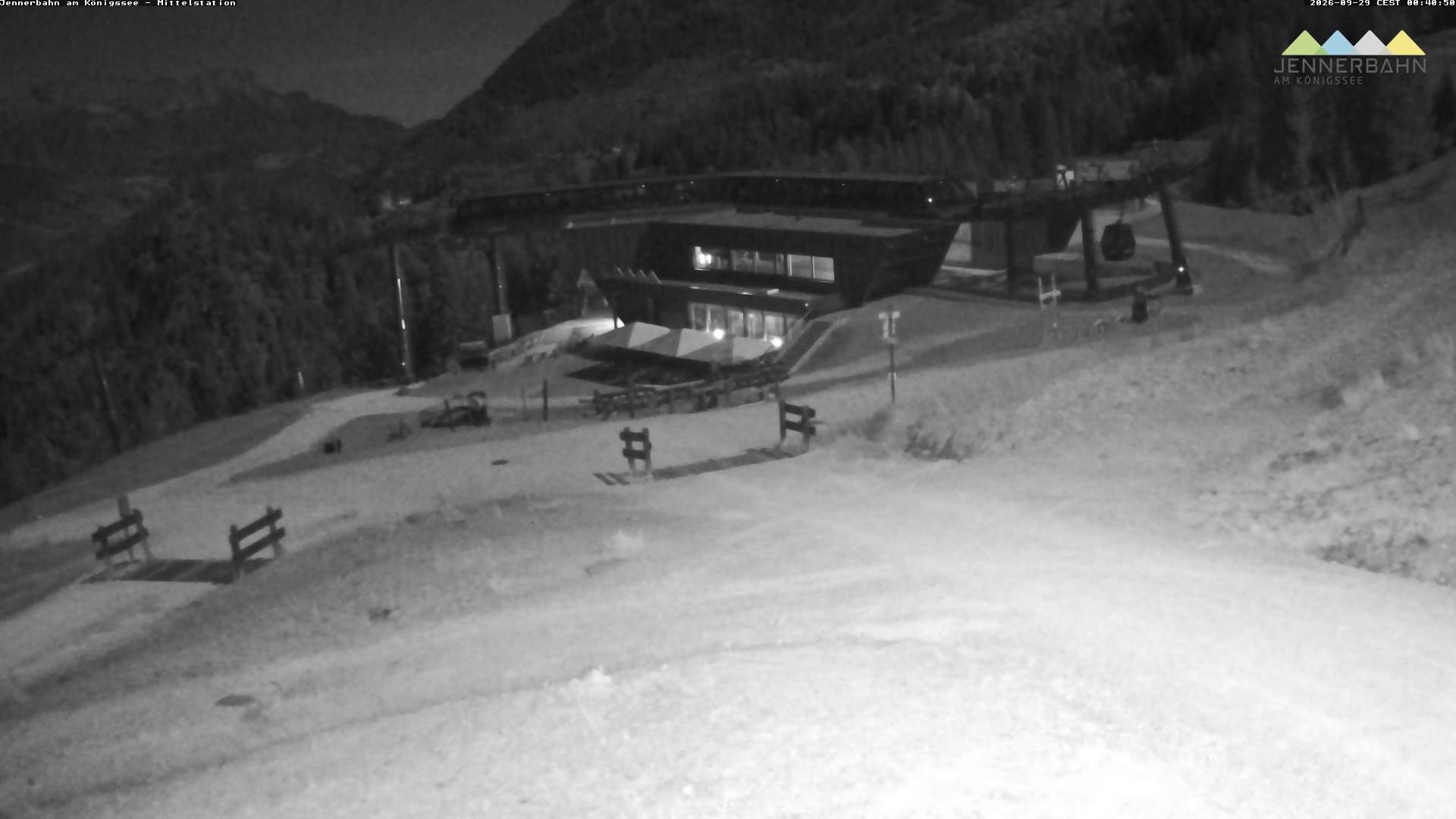 Archived image Webcam Lake Königssee: Jenner Mountain Mid Station