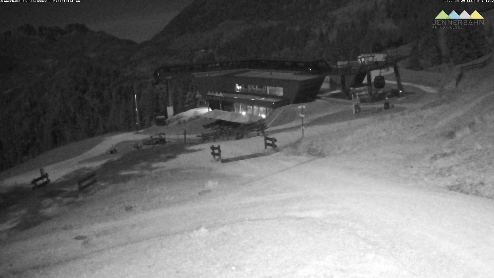 Archived image Webcam Lake Königssee: Jenner Mountain Mid Station