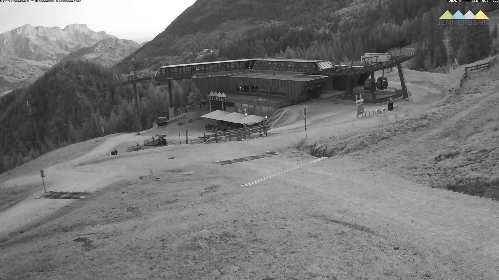 Archiv Foto Webcam Königssee: Jennerbahn Mittelstation