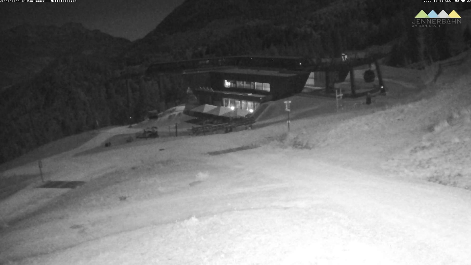 Archiv Foto Webcam Königssee: Jennerbahn Mittelstation