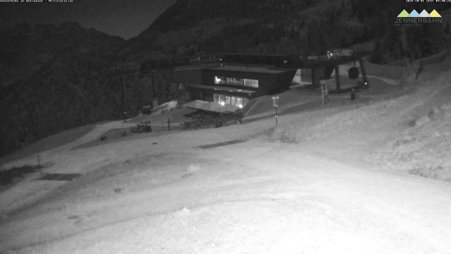 Archiv Foto Webcam Königssee: Jennerbahn Mittelstation