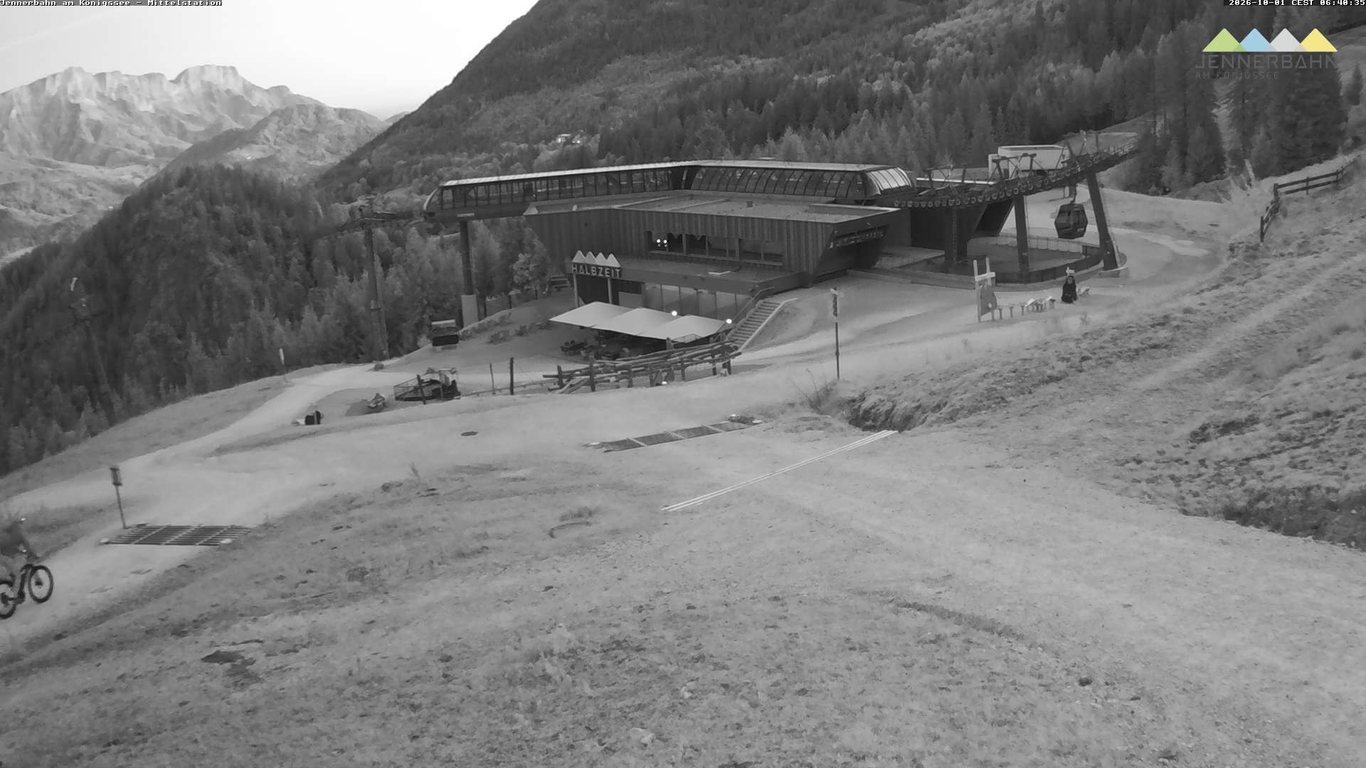 Archiv Foto Webcam Königssee: Jennerbahn Mittelstation
