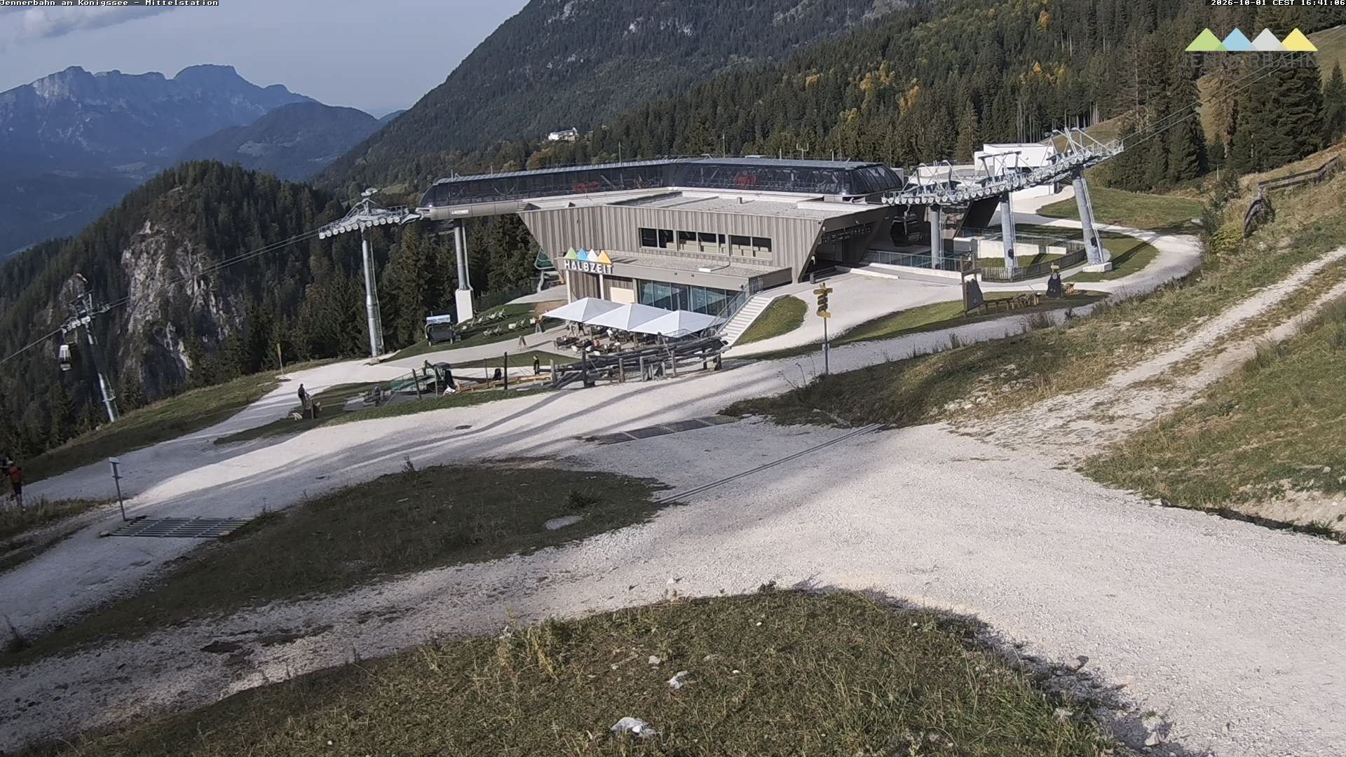 Archiv Foto Webcam Königssee: Jennerbahn Mittelstation