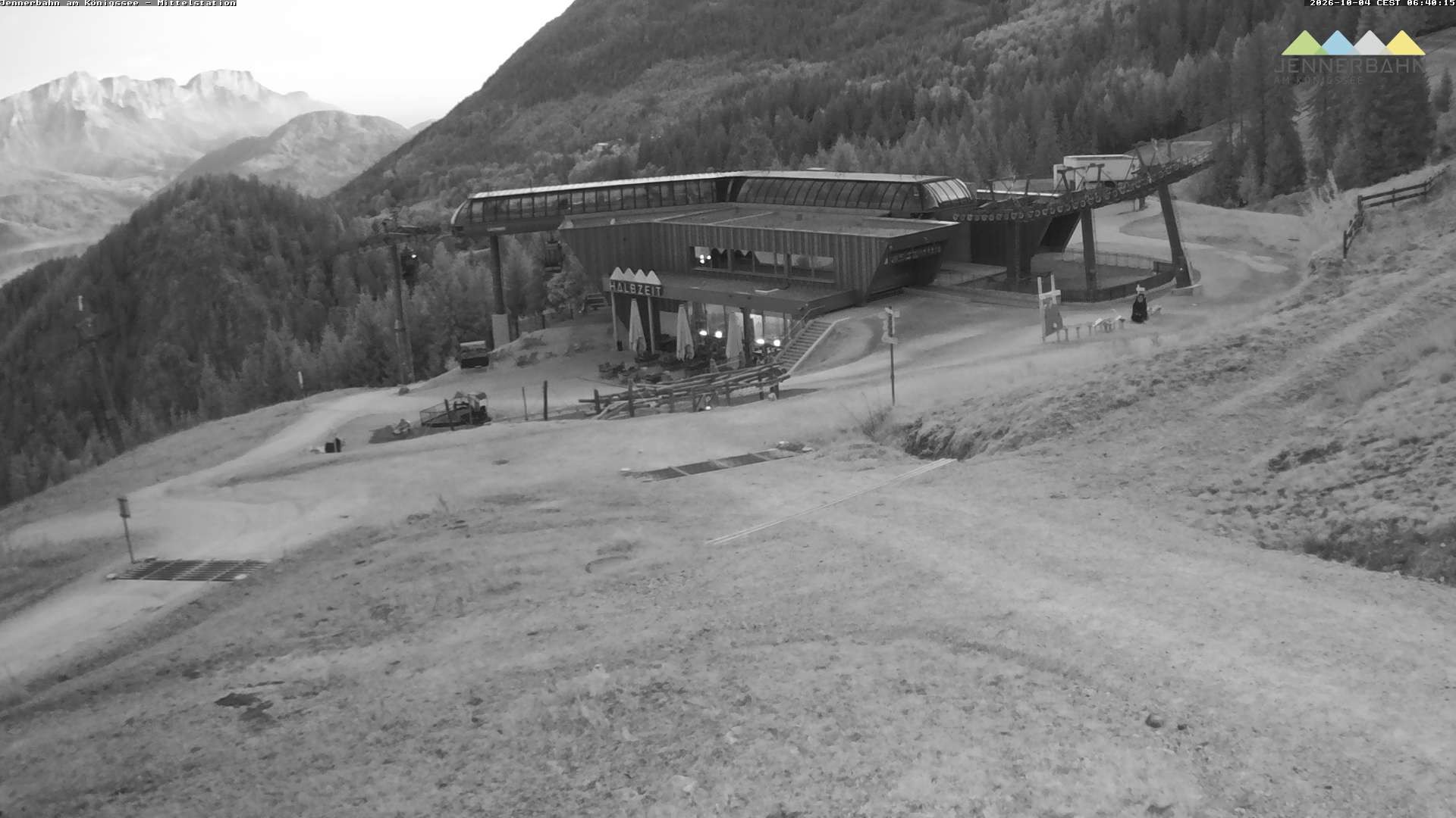 Archiv Foto Webcam Königssee: Jennerbahn Mittelstation