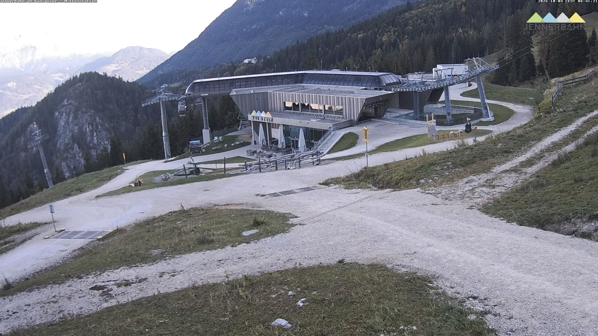 Archiv Foto Webcam Königssee: Jennerbahn Mittelstation