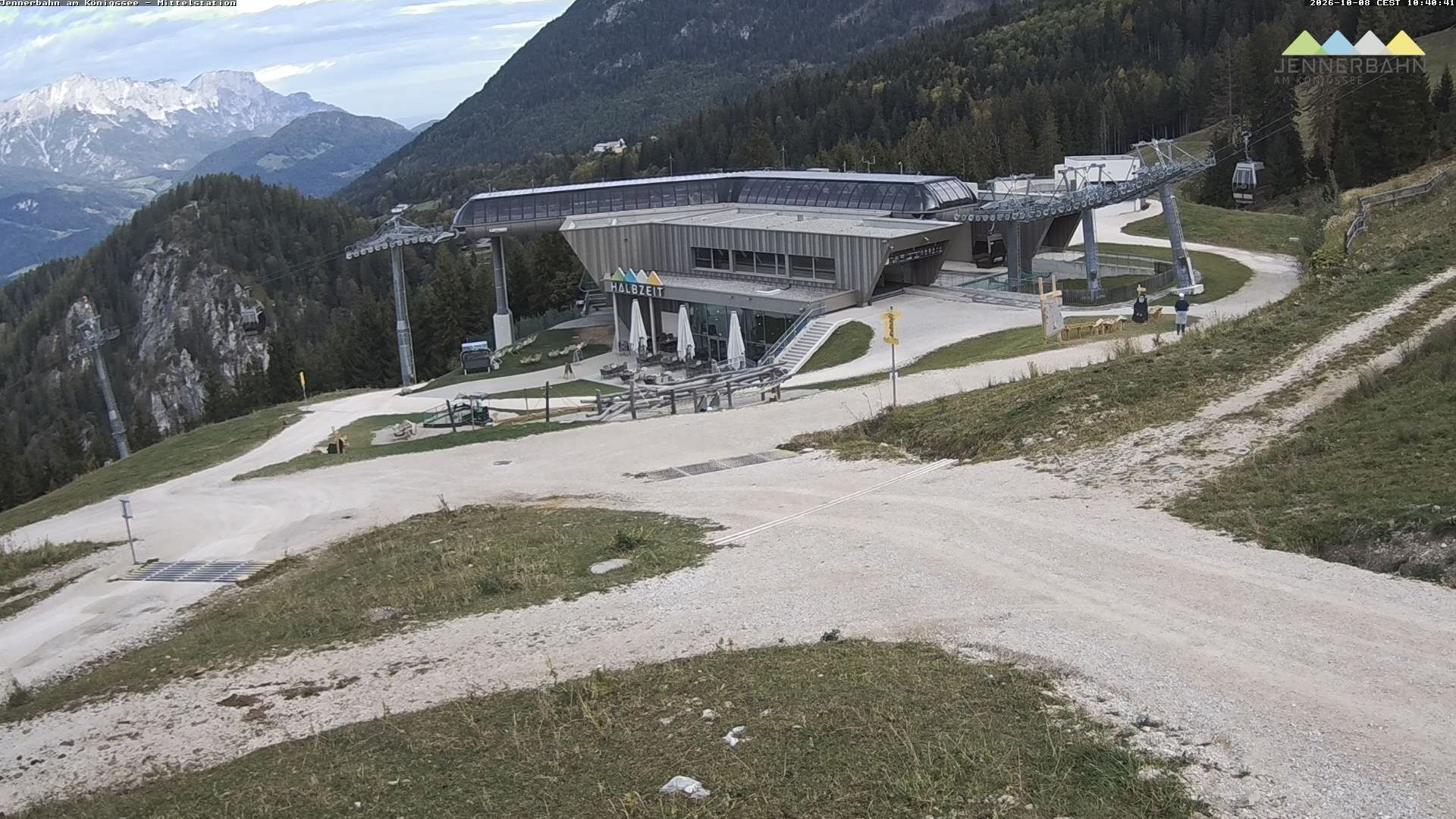 Archiv Foto Webcam Königssee: Jennerbahn Mittelstation