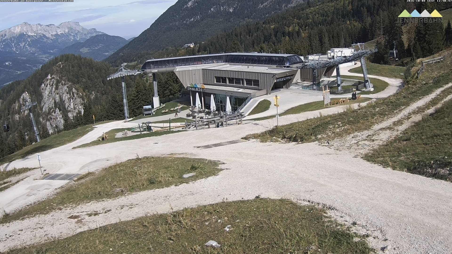 Archiv Foto Webcam Königssee: Jennerbahn Mittelstation
