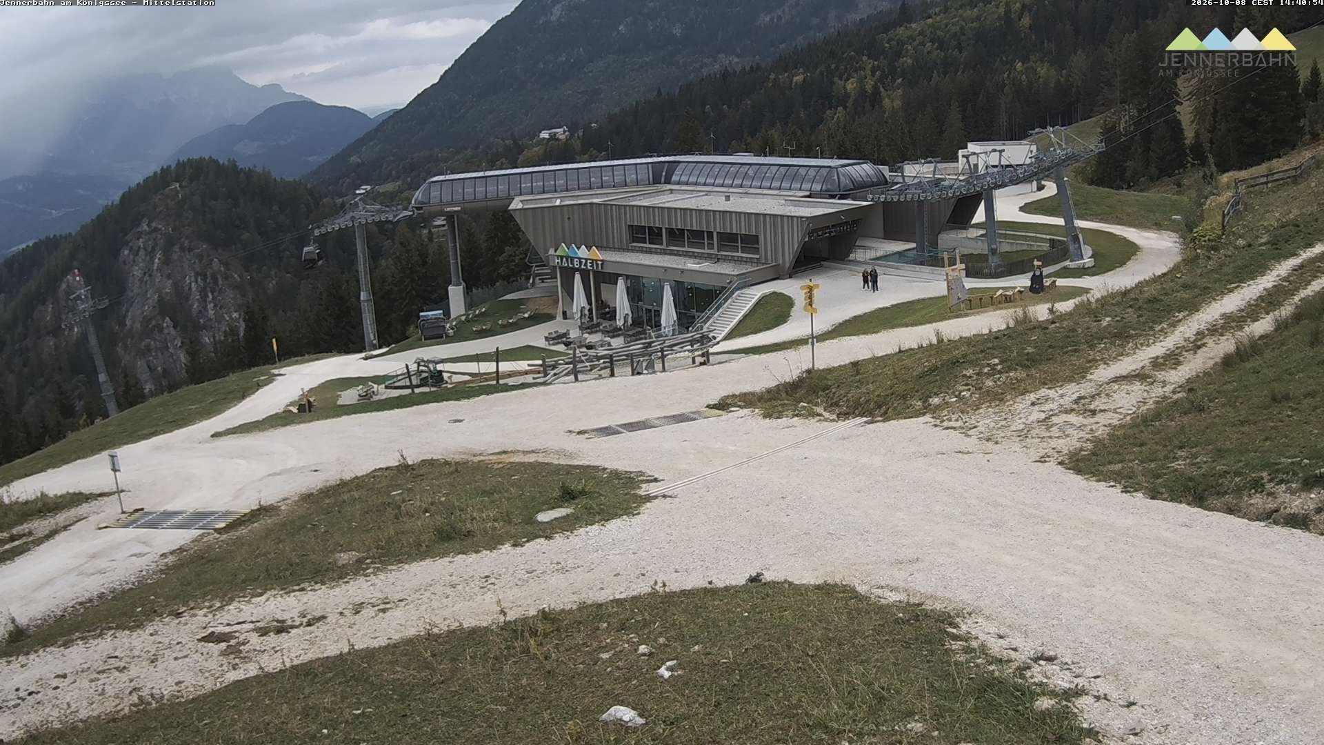Archiv Foto Webcam Königssee: Jennerbahn Mittelstation