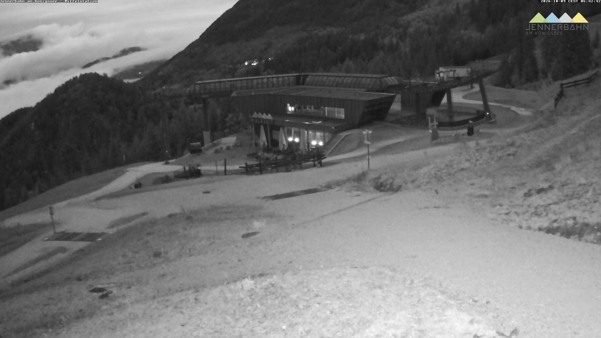 Archiv Foto Webcam Königssee: Jennerbahn Mittelstation