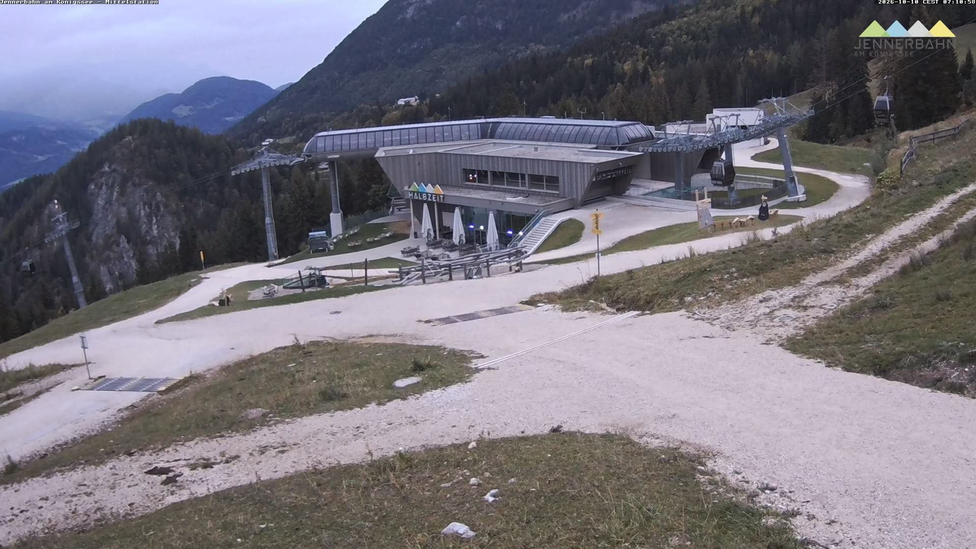 Archiv Foto Webcam Königssee: Jennerbahn Mittelstation