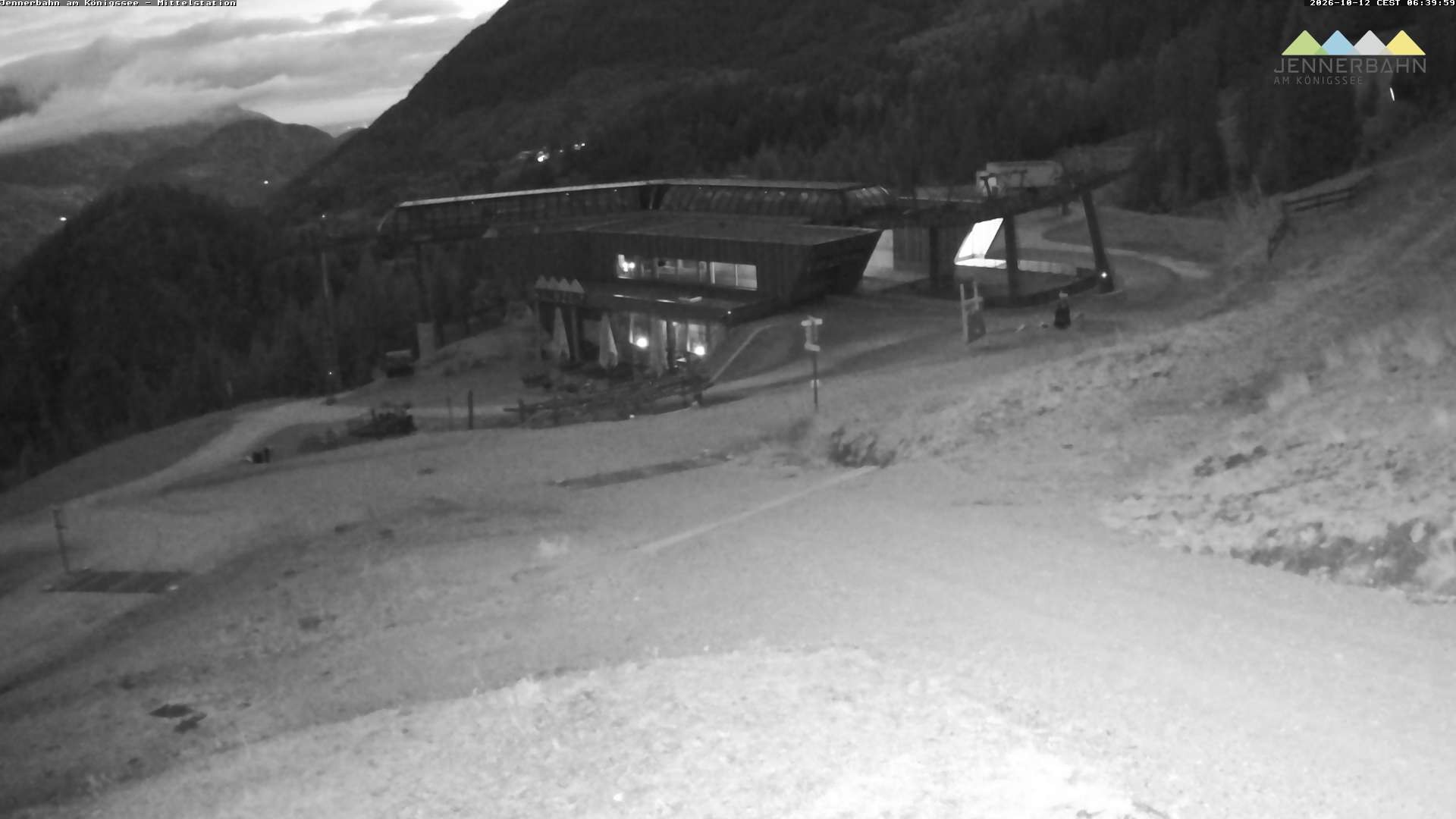 Archiv Foto Webcam Königssee: Jennerbahn Mittelstation