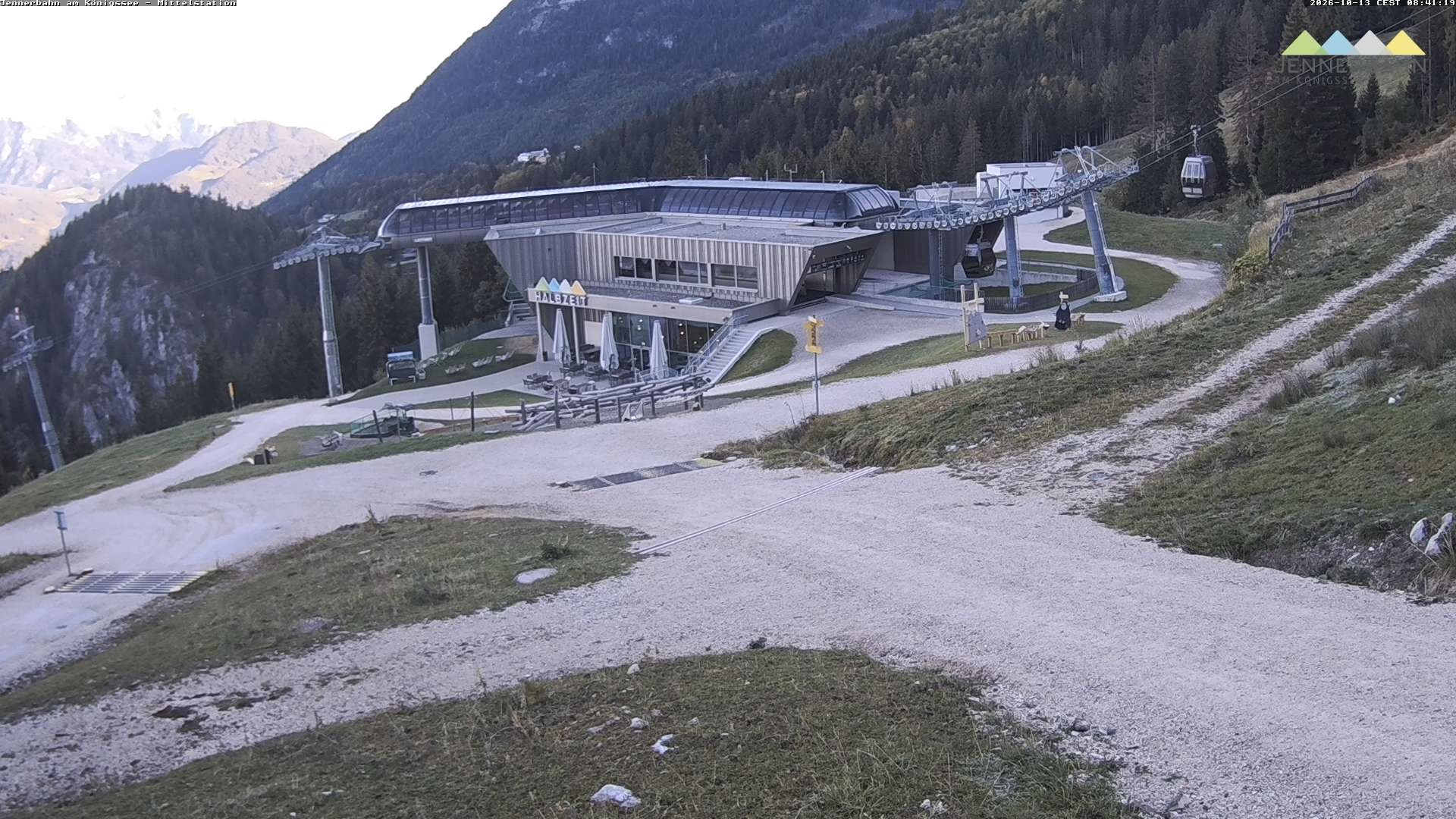 Archiv Foto Webcam Königssee: Jennerbahn Mittelstation