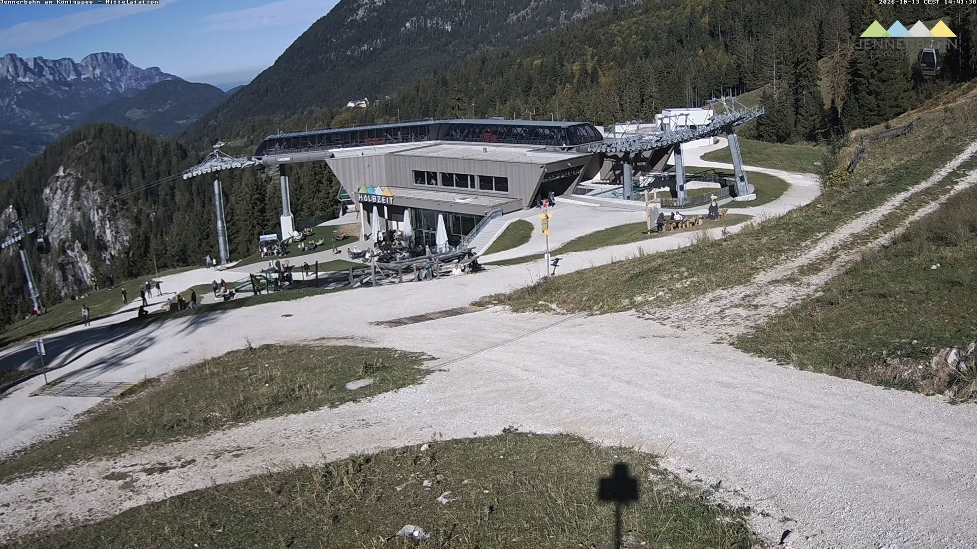 Archiv Foto Webcam Königssee: Jennerbahn Mittelstation
