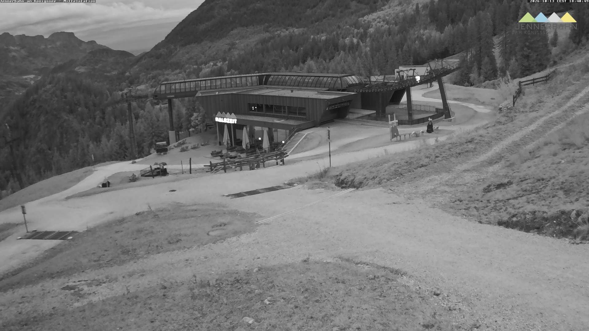 Archiv Foto Webcam Königssee: Jennerbahn Mittelstation