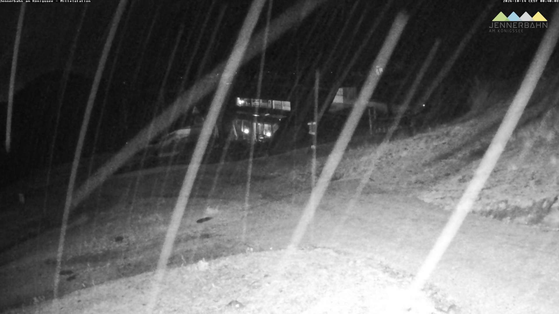 Archived image Webcam Lake Königssee: Jenner Mountain Mid Station