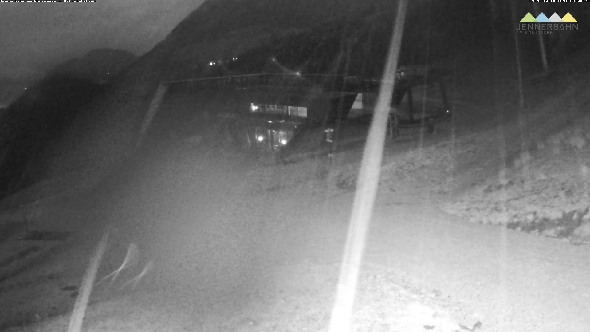 Archived image Webcam Lake Königssee: Jenner Mountain Mid Station