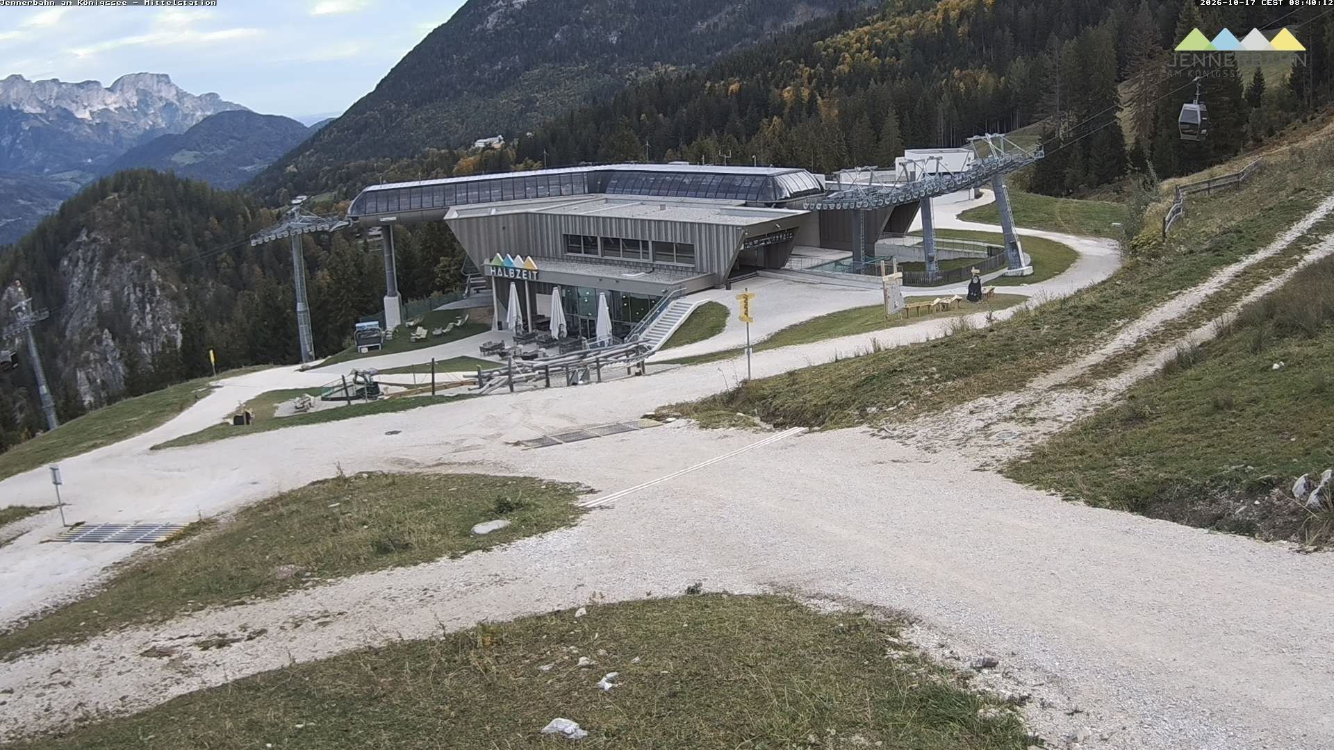 Archiv Foto Webcam Königssee: Jennerbahn Mittelstation
