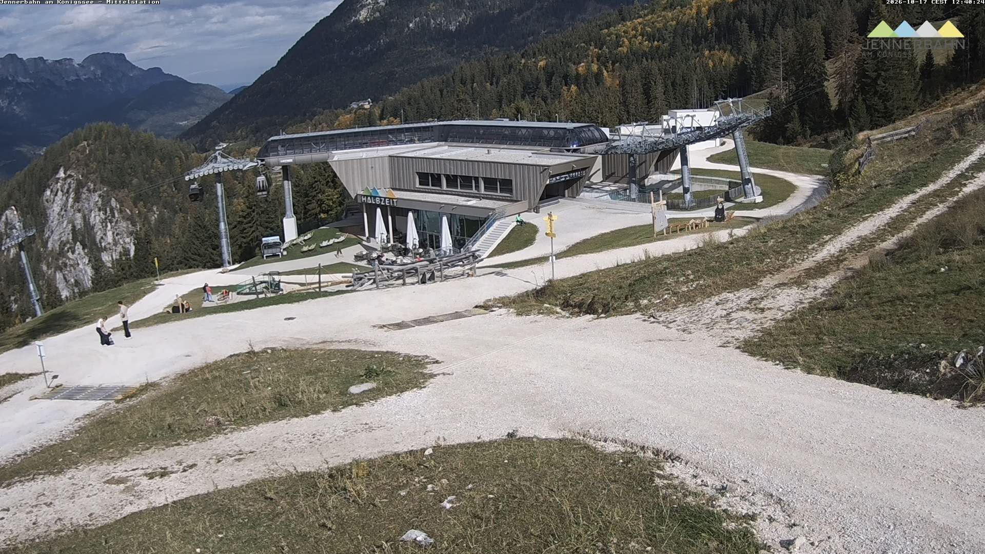 Archiv Foto Webcam Königssee: Jennerbahn Mittelstation