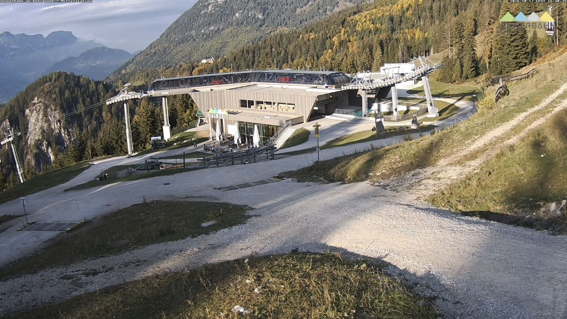 Archiv Foto Webcam Königssee: Jennerbahn Mittelstation