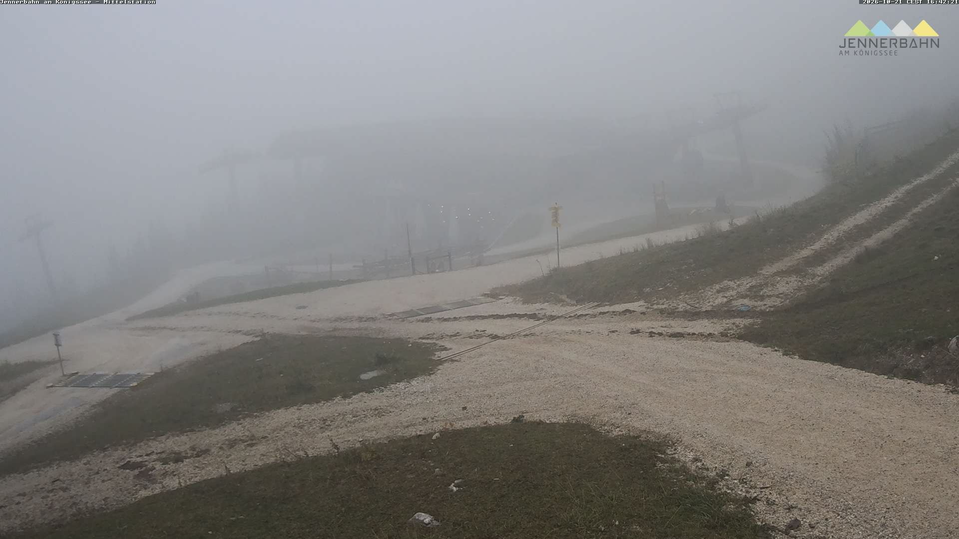 Archiv Foto Webcam Königssee: Jennerbahn Mittelstation
