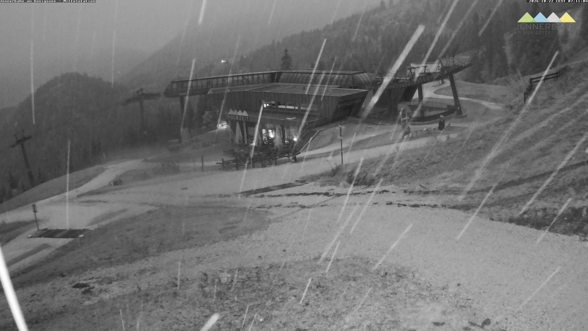 Archiv Foto Webcam Königssee: Jennerbahn Mittelstation