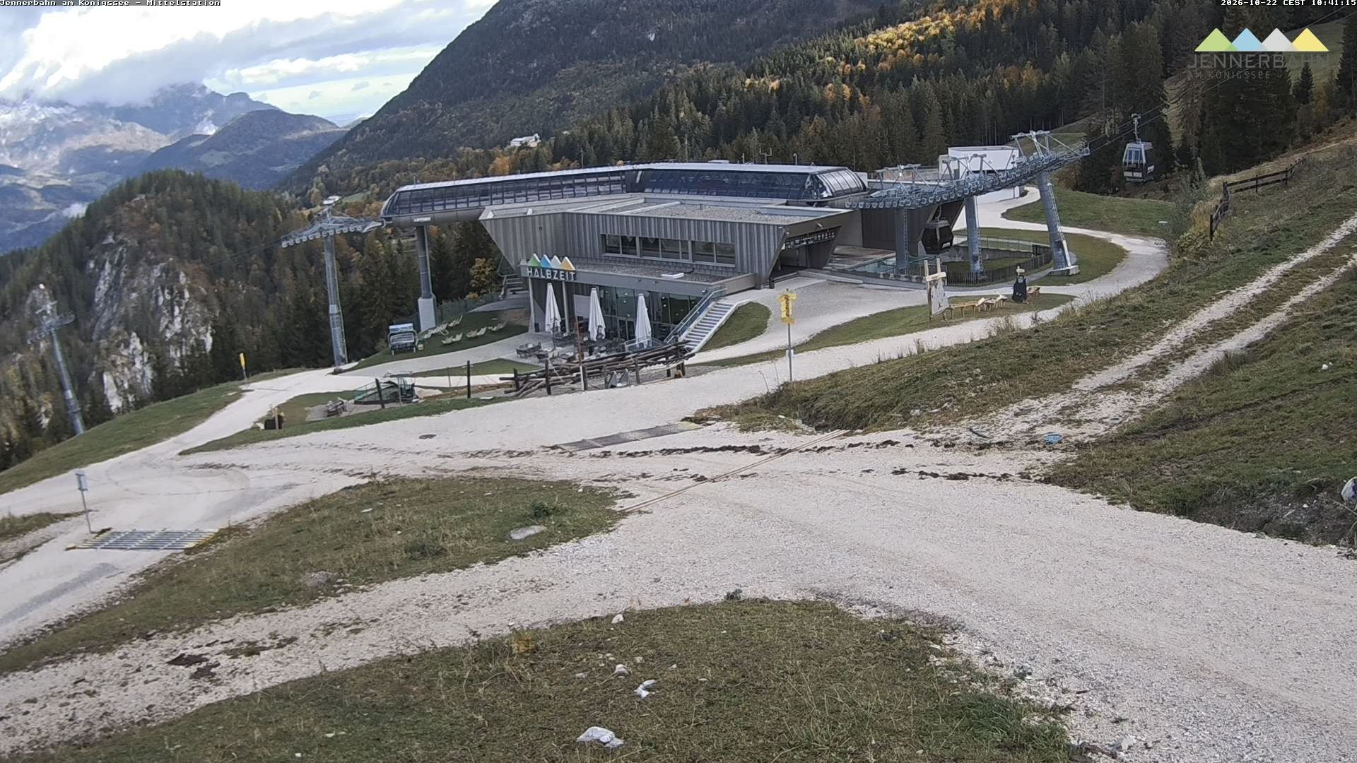 Archiv Foto Webcam Königssee: Jennerbahn Mittelstation