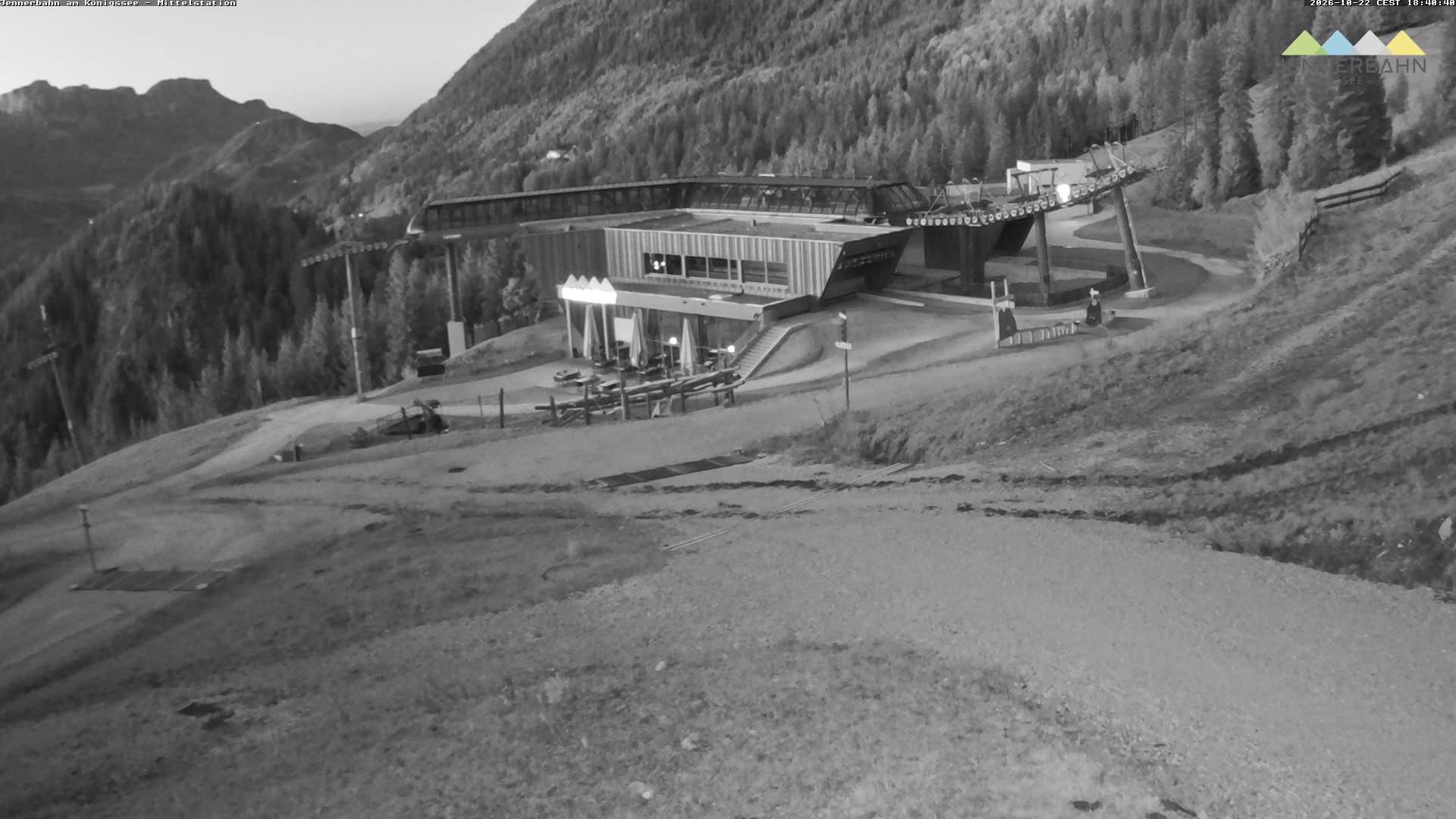 Archiv Foto Webcam Königssee: Jennerbahn Mittelstation