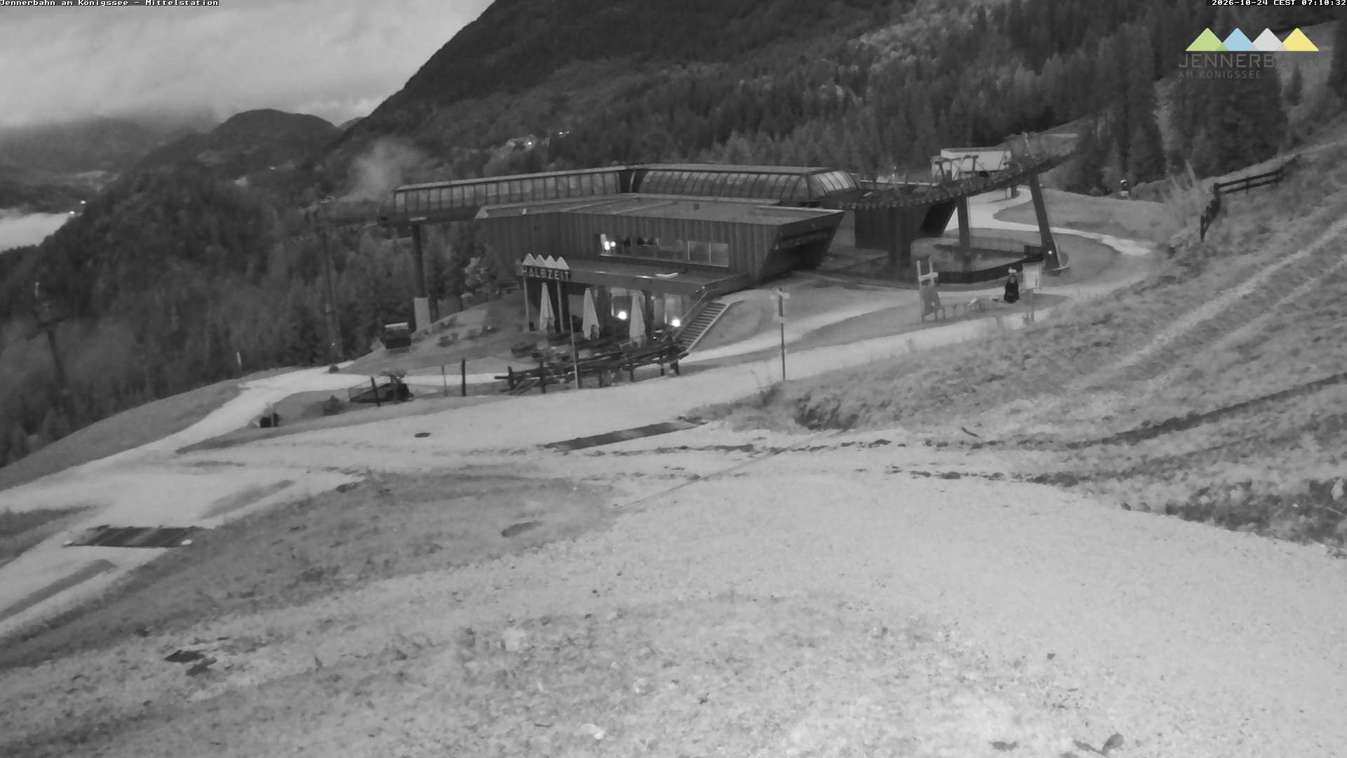 Archiv Foto Webcam Königssee: Jennerbahn Mittelstation