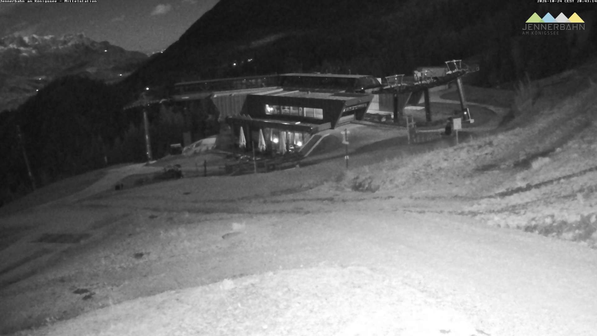 Archived image Webcam Lake Königssee: Jenner Mountain Mid Station