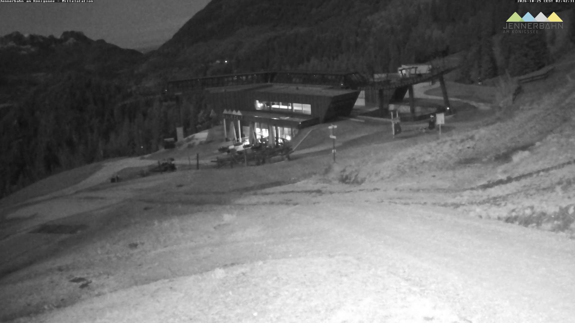 Archiv Foto Webcam Königssee: Jennerbahn Mittelstation