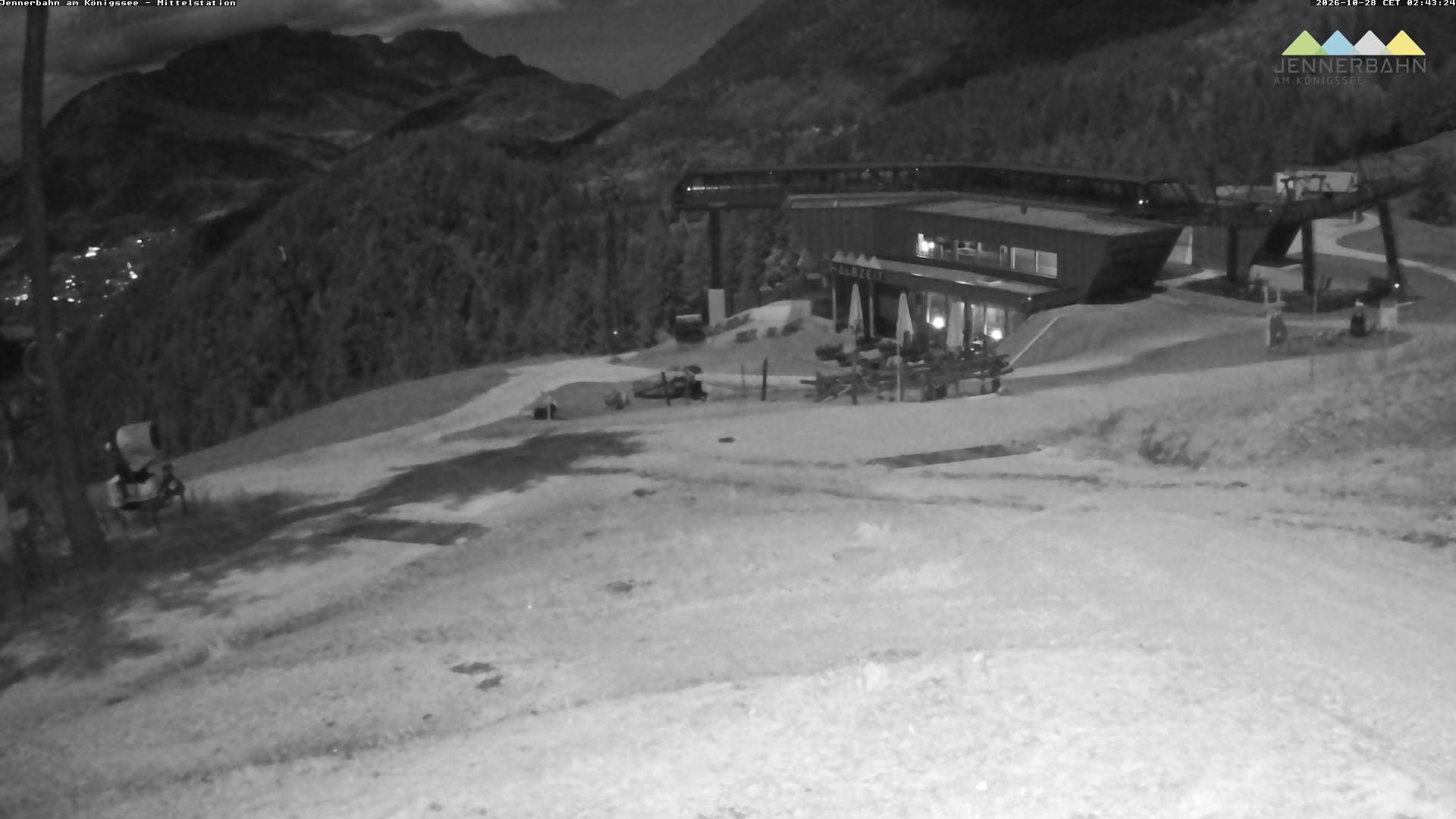 Archiv Foto Webcam Königssee: Jennerbahn Mittelstation