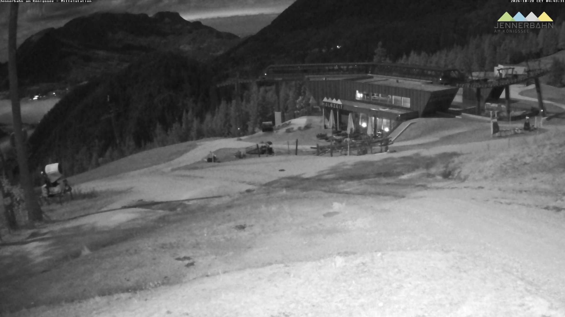 Archiv Foto Webcam Königssee: Jennerbahn Mittelstation