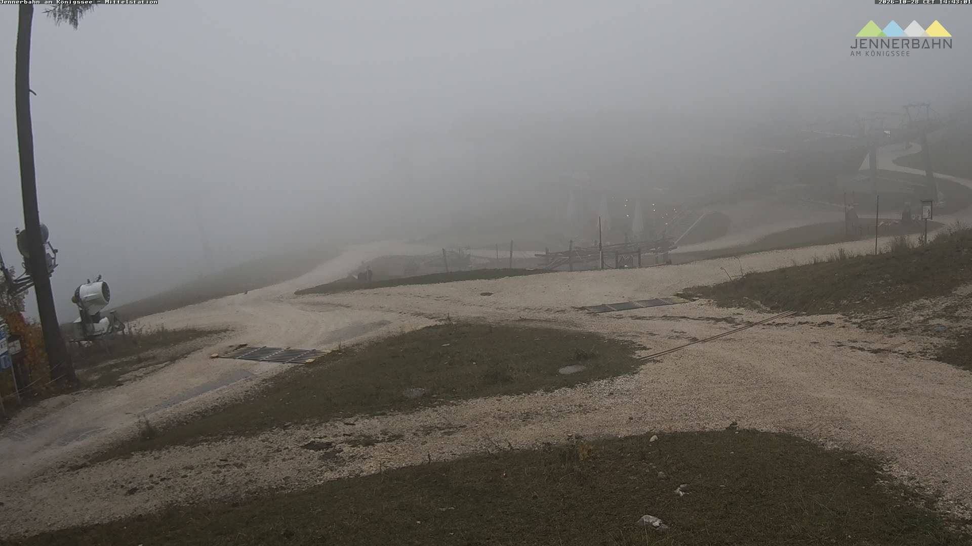 Archiv Foto Webcam Königssee: Jennerbahn Mittelstation