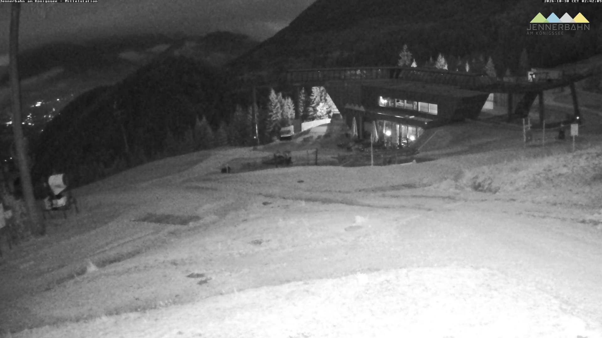Archiv Foto Webcam Königssee: Jennerbahn Mittelstation