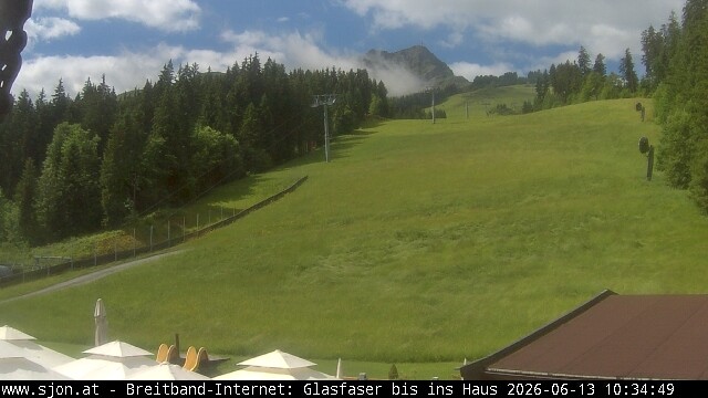 Archived image Webcam St Johann/Tyrol: Mountain restaurant Grander Schupf