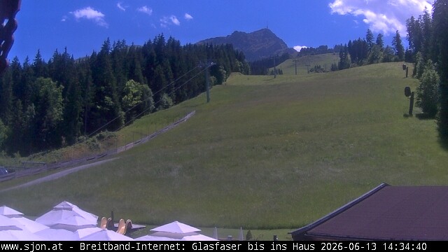 Archived image Webcam St Johann/Tyrol: Mountain restaurant Grander Schupf
