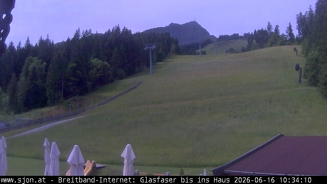 Archived image Webcam St Johann/Tyrol: Mountain restaurant Grander Schupf