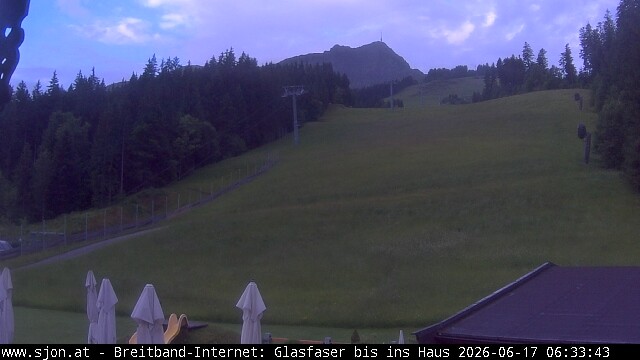 Archived image Webcam St Johann/Tyrol: Mountain restaurant Grander Schupf