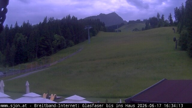 Archived image Webcam St Johann/Tyrol: Mountain restaurant Grander Schupf