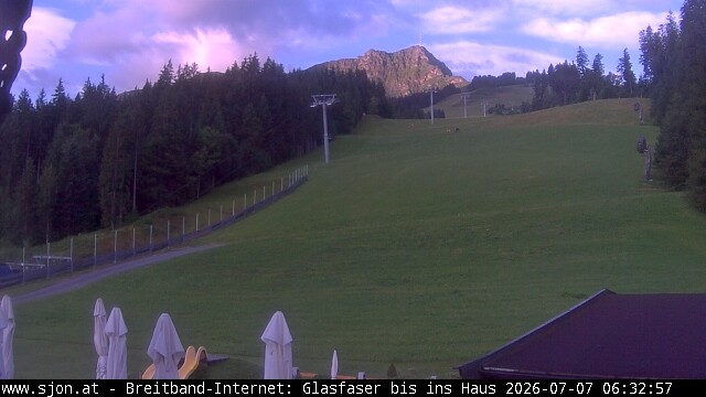 Archived image Webcam St Johann/Tyrol: Mountain restaurant Grander Schupf