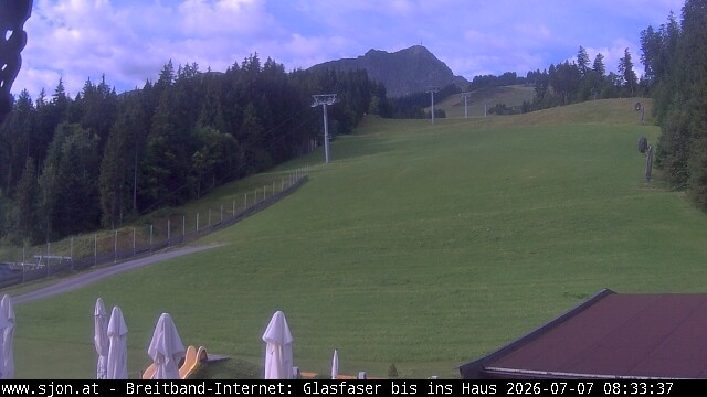 Archived image Webcam St Johann/Tyrol: Mountain restaurant Grander Schupf