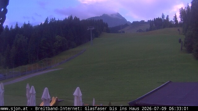 Archived image Webcam St Johann/Tyrol: Mountain restaurant Grander Schupf