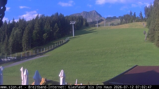 Archived image Webcam St Johann/Tyrol: Mountain restaurant Grander Schupf