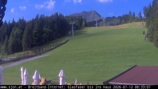 Archived image Webcam St Johann/Tyrol: Mountain restaurant Grander Schupf