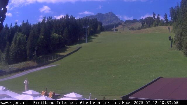 Archived image Webcam St Johann/Tyrol: Mountain restaurant Grander Schupf