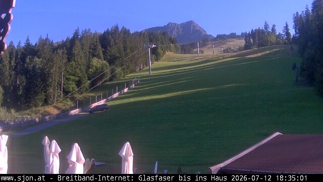 Archived image Webcam St Johann/Tyrol: Mountain restaurant Grander Schupf