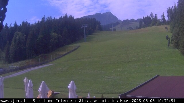 Archived image Webcam St Johann/Tyrol: Mountain restaurant Grander Schupf