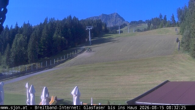 Archived image Webcam St Johann/Tyrol: Mountain restaurant Grander Schupf