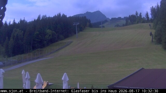 Archived image Webcam St Johann/Tyrol: Mountain restaurant Grander Schupf