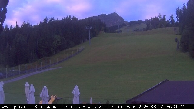 Archived image Webcam St Johann/Tyrol: Mountain restaurant Grander Schupf
